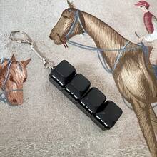 2 móc khóa giảm căng thẳng (không đèn), nhỏ gọn và tinh tế, giúp giảm lo âu hiệu quả, dễ bấm, có thể tái sử dụng, thích hợp mang theo hàng ngày, làm bằng nhựa và sắt (giúp giảm căng thẳng cho người lớn) - A - Xem 4