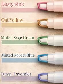 5 piezas/paquete Bolígrafos fluorescentes resaltadores de doble punta, con ventana de tinta, marcadores fluorescentes resistentes a manchas para aprendizaje, toma de notas, planificadores, diarios, bullet journals y útiles escolares - Multicolor - Ver 3