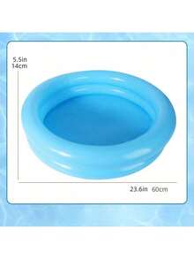 1pc Summer Outdoor Inflatable Water Pool Toy Pool Fishing Pool Double Layer Round Pool Mini Inflatable Round Pool, Can Be Used As A Pet Nest. Please Check The Product Size And Dimensions. - Multicolor - View 8
