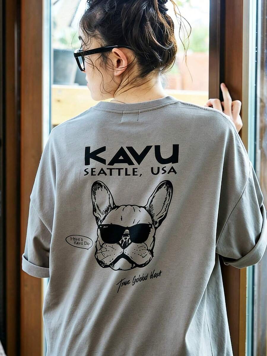 Animal Print, Gray, 100% Cotton, Perfect For Everyday Wear For Women, Highly Breathable. Domestic Shipping. New Summer Item. Solid Color Design, Standard Length, Cotton Material, Comfortable To Wear, Machine Washable. 1 Piece. - Light Grey - View 1