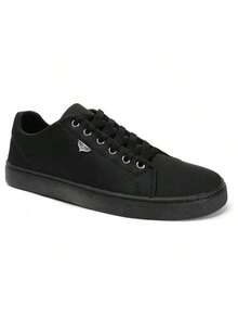 Modern Men's Tennis Shoes, Comfortable Fabric, Stylish, Soft, Elegant - 黑色 - 查看 4