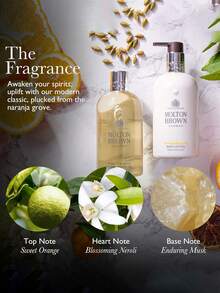 Molton Brown Sữa tắm cam và bergamot 300ml/10 fl oz, sữa tắm hương cam quýt cổ điển với hương đầu là cam ngọt, bergamot và chanh, hương giữa là hoa cam, bạch đậu khấu và tinh dầu petitgrain, và hương cuối là xạ hương, ylang ylang và gỗ tuyết tùng, mang lại cảm giác sảng khoái và tràn đầy năng lượng khi tắm hàng ngày, hương thơm lâu dài, công thức thuần chay, không thử nghiệm trên động vật, sản xuất tại Anh, sữa tắm cao cấp. - Cam & Cam Bergamot 300ml - Xem 12