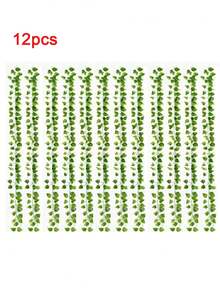 Dây leo thường xuân nhân tạo, cây xanh trang trí nhà cửa, lá xanh, thích hợp cho nhà cửa, đám cưới, tiệc tùng, sân vườn, trang trí tường và phòng, dây leo nhân tạo treo. Dây leo đẹp, thích hợp cho trong nhà và ngoài trời quanh năm, không cần bảo dưỡng - Hoàn hảo cho Ngày của Mẹ, Ngày Valentine, Lễ tốt nghiệp, Năm mới - Chất liệu nhựa - Nhiều màu - Xem 15