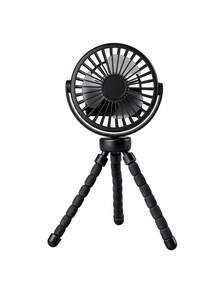 AOYI Portable Stroller Fan, Rechargeable Handheld Mini Fan, Flexible Octopus Design, 500mAh Battery USB Charging, 3-Speed Wind And Night Light Design, Summer Essential, Desktop Fan For Travel, Vacation, Strolling, Shopping, Beach, - Stroller Fan - View 14