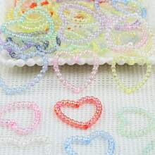 10-20pcs Onion Rings, Heart Shaped Rings, Acrylic Beads, DIY Jewelry Making Materials For Necklaces, Earrings, Bracelets - DIY Heart-shaped Onion Rings - View 4