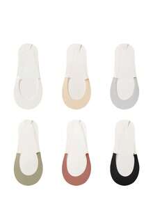 3 Pairs Women's Forefoot Invisible Thin Socks, Non-Slip Half-Toe Socks, Summer Silicone Anti-Slip Socks, Ice Silk Thin Breathable Invisible Socks, Suitable For High Heels, Sneakers, Flats And Sandals. Invisible Yet Beautiful, Highly Elastic Fit Any Foot Type, Essential For Travel And Daily Wear - Multicolor - View 8