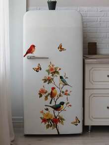 1 Set 2D Sakura Swallow Wall Stickers, Versatile Stickers For Spring, Sakura Branches, Graceful Swallows, High Cost-Performance Wall Decals, Spring 2026, Sakura Tree Wall Stickers (Including Birds & Butterflies), 1 Set Large Floral Vine Wall Stickers, Suitable For Bedroom Headboard, Living Room Backdrop, Study, Shop Windows And Other Scenarios - Cherry Blossom Stickers - View 7