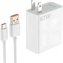 Cargador 67w Usb To Tipoc Cable Completo - Tipo de Enchufe A USA (110-127V) - Ver 2