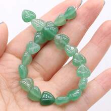 1pc Natural Stone Heart-Shaped Semi-Precious Beads For Jewelry Making - Heart-shaped Beads - View 11