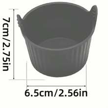 6pcs/Set Multi-Function Air Fryer Baking Cups, Non-Stick Round Muffin/Pie Molds, Reusable, Evenly Heated And Easy Release, Striped Texture Design, Suitable For Cake Making - Multicolor - View 5
