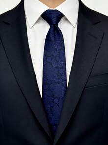 1pc Paisley Print Necktie, Suitable For Casual, Business, Party Occasions - Multicolor - View 4