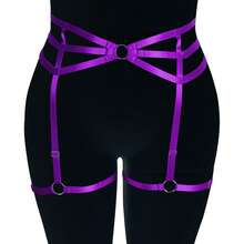 Plus Size Women's Punk Carnival Photography Party Gothic Fashion Thigh Garter, Leg Strap Body Harness Accessory - Multicolor - View 12