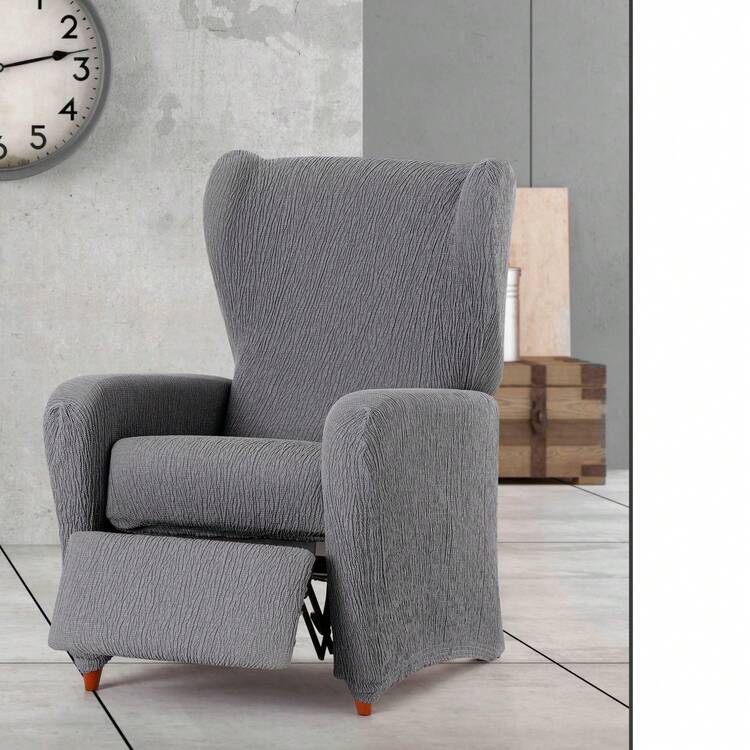 Kiva Universal And Versatile Recliner Chair Cover, Various Colors Available – Easy-To-Fit Protective Chair Cover For Backrest, Seat And Arms - Grey Troy - View 5