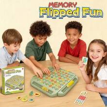 Juego de mesa de memoria con frutas, ajedrez divertido de volteo multijugador, juguete educativo de entrenamiento cerebral para niños, juego interactivo de mesa para noche familiar padres e hijos, juego de aprendizaje de concentración para viajes y fiestas - Multicolor - Ver 4