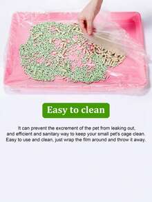 Tấm lót chuồng thú cưng có thể mở rộng, tấm lót khay vệ sinh chuồng thú cưng bằng nhựa trong suốt co giãn, dễ dàng thu gom chất thải trong chuồng thú cưng, dễ dàng vệ sinh, đồ dùng cho thú cưng nhỏ, màng lót chuồng chống rò rỉ, hộp vệ sinh cho mèo, tấm lót đi tiểu cho chó, tấm phủ vệ sinh, thích hợp cho thỏ, chim, mèo, v.v. - trắng - Xem 6