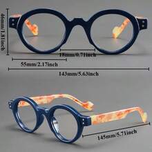1 Cặp kính gọng tròn cổ điển, phù hợp cho cả nam và nữ, phong cách đường phố, đi nghỉ mát, du lịch, leo núi, câu cá. - Nhiều màu - Xem 2