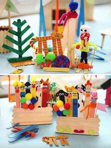 50/100/200 Pcs Resin Tools Epoxy Resin Stirring Sticks Popsicle Ice Cream Sticks Handmade DIY Resin Molds Wooden Popsicle Sticks Making Tools - Stir Stick - View 5