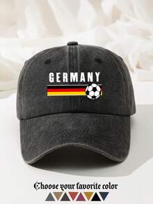 1 pieza Gorra de béisbol unisex de mezclilla vintage desgastada con estampado "WOKE UP" de colores múltiples, ajustable, de corona suave, adecuada para uso diario, playa, campamento, viaje, regalo, festival, vacaciones - B - Ver 14