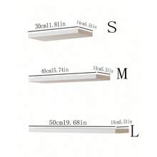 1pc Wall Mounted Shelf Rack, Suitable For Living Room And Dining Room, Requires Drilling For Installation. Wall Mounted TV Rack, Storage Shelf - White - View 13