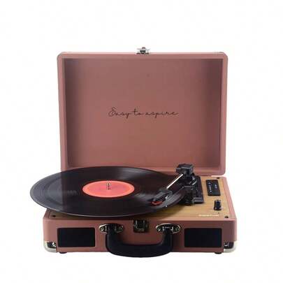 PRIXTON Vintage VC400 Platine Vinyle Bluetooth, Lecteur de Disque Vinyle et Numériseur, 2 Haut-parleurs Intégrés, Design Valise ✅ Livraison sous 24/48h