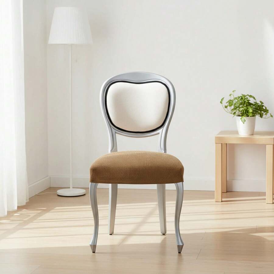 Kiva 2 Universal And Versatile Chair Covers, Various Colors Available – Easy-To-Fit Protective Chair Cover For Backrest, Seat And Arms - Beige - View 1