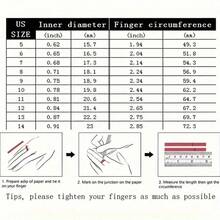 Hip Hop Rapper 5A+ CZ Stone Paved Bling Ice Out Cuban Chain Logo Finger Rings For Men Jewelry Golden Color Drop Shipping - 金色 - 查看 2