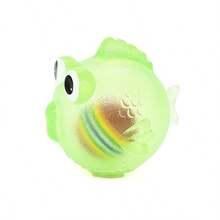 Juguete de peluche de pez con sonido, juguete masticable interactivo para perros con sonido de color aleatorio - Multicolor - Ver 8