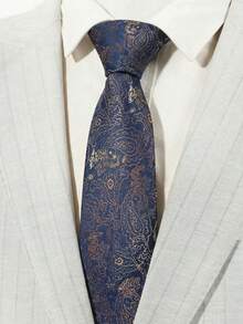 1pc Paisley Print Necktie, Suitable For Casual, Business, Party Occasions - Multicolor - View 9
