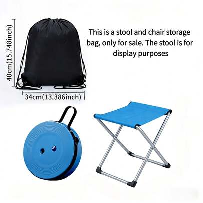 Túi đựng ghế gấp ngoài trời, ba lô dây rút đựng đồ thể thao, chỉ bán riêng túi đựng, nhẹ và dễ mang theo, thích hợp cho câu cá, cắm trại, nướng BBQ (không bao gồm ghế).