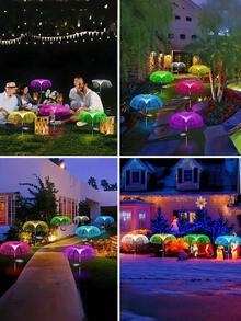 2pcs Solar Jellyfish Light -7 Colors Constantly Changing, Outdoor Holiday Landscape Light, Suitable For Garden Yards, Lawns, Paths, RVs, Camping, Picnics,Parties, Weddings, Parties, Very Suitable For Garden, Terrace, Path, Lawn And Holiday Decoration - Jellyfish Lamp - View 8