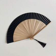 1 Piece Folding Fan, Chinese/Japanese Style Ladies' Gift, Decorative Elegant Fan, High-Quality Bamboo, Home, Dance, Party, Wedding,Summer,Holiday - Multicolor - View 14