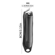 J·FOCUS Stainless Steel Precision Nail Clippers, With Sharp Curved Blades Suitable For Thick, Ingrown And Hard Nails, Professional Manicure And Pedicure Tool, Suitable For Daily Use And Travel - Black - View 8
