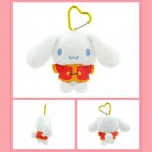 Miniso 三丽鸥人物新年唐装风格毛绒钥匙扣包挂件系列 - /// 4 款，红色中式立领唐装设计，心形登山扣挂绳，便携包包及钥匙扣吊坠，新年庆祝周边礼品（1 件） - 彩色 - 查看 6