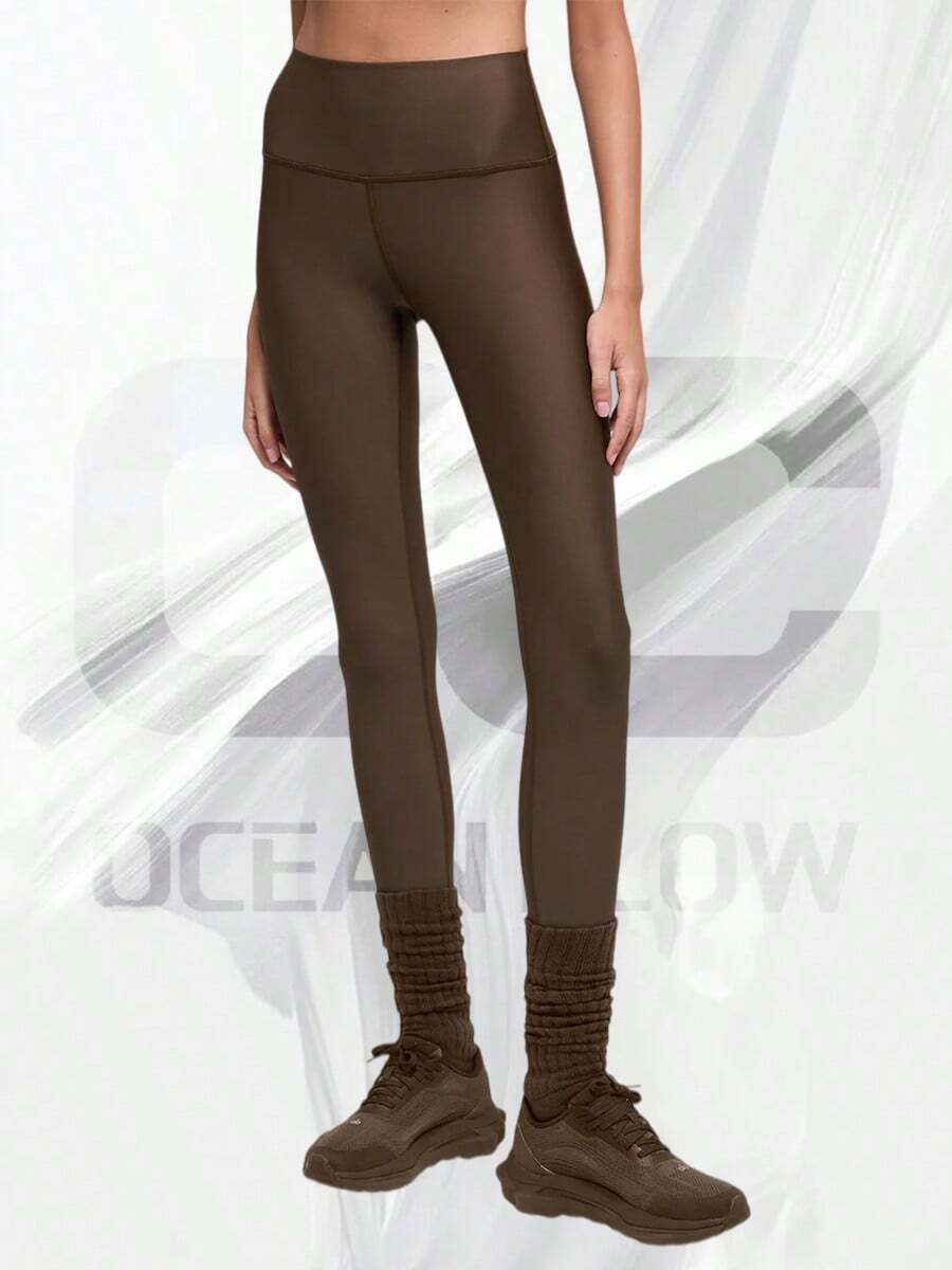 Airlift Winter Warm High-Waist Legging - Espresso - View 1