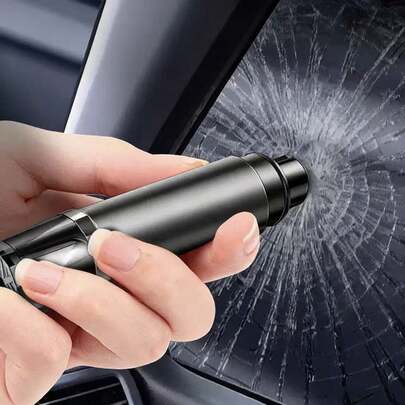 Multifunctional Car Safety Hammer, 2-In-1 Window Breaker & Seatbelt Cutter, Car Emergency Escape Tool