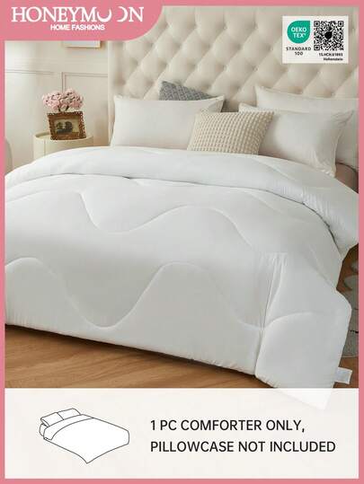 1 chiếc chăn bông chần - Chăn bông chần dùng được cả bốn mùa, ruột chăn làm từ chất liệu thay thế lông vũ. Đạt chứng nhận Oeko-Tex.