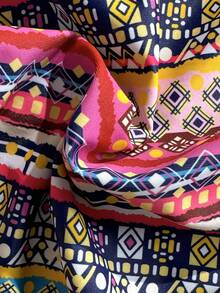 女士时尚优雅波西米亚风印花连体泳衣，适合游泳、度假、海滩、邮轮等场合，夏季 - 彩色 - 查看 6