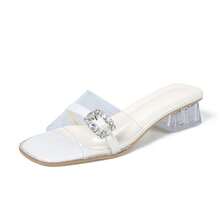 Women Heeled Sandals - Khaki - View 7