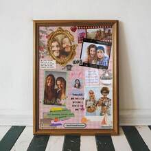 1pc "Best Friend" Matchbox Postcard Collage Custom Poster, The Photo Of The Sisters Together Personalized Animal-Themed Gift Custom Wall Art, Editable Template, Customizable Friendship Photos, Customizable Items - Multicolor - View 12