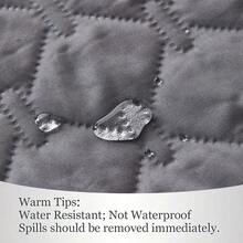 1pc Solid Color Water-Resistant Thin Pet Blanket Suitable For Small/Medium/Large Cats And Dogs Year-Round, Fits Bed And Sofa - Dark Grey - View 11