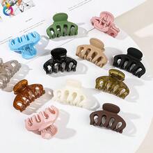 4 chiếc/1 chiếc Kẹp tóc nhựa bóng mượt màu đen trắng hồng nâu cỡ trung bình 6cm/2.36in, kiểu càng cua nhẹ, thời trang, đa năng, cao cấp, thanh lịch, đơn giản, tối giản, màu trơn, phụ kiện tóc phù hợp cho đi chơi hàng ngày, tiệc tùng, đi làm, kỳ nghỉ, rửa mặt, tắm, trang điểm, phối đồ, phụ kiện trang sức, mũ đội đầu, trang phục mùa hè. - Nhiều màu - Xem 4