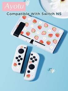 Ayotu Strawberries Protective Case For Switch,Can Be Installed In The Dock Without Removing The Protective Case - Multicolor - View 16