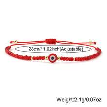 3 chiếc vòng tay mắt quỷ phong cách Boho, vòng tay mắt quỷ màu xanh hải quân có thể điều chỉnh, vòng tay dệt, vòng tay đeo chồng lên nhau, quà tặng mùa hè đi biển, quà sinh nhật, quà tặng bạn bè, quà tặng đi biển. - Nhiều màu - Xem 4