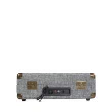 复古蓝牙转盘 VC400，黑胶唱片播放器和数字化仪，2 个内置扬声器，手提箱设计✅ 24/48 小时送货 - 灰色 - 查看 4