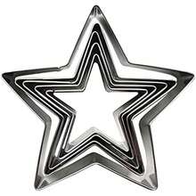 5 PCS Set Stainless Steel Fondant Cake Mold Cookie Cutters (Star) - / - View 2
