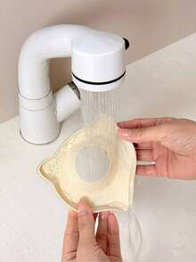 1 pieza Protector contra salpicaduras de grifería de silicona, anti-goteo y anti-reflujo, diseño de dibujos animados, accesorio para fregadero de cocina, borde estrecho recortable, apto para fregadero de baño, fregadero de cocina y escurridor, herramienta de cocina práctica - Múltiples estilos - Ver 6