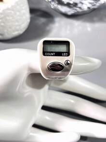 Contador de rosario electrónico elegante de alta calidad, hecho de materiales duraderos con pantalla LED; diseño de botón silencioso para evitar molestar a los demás, también cuenta con función de memoria de apagado, ideal para el conteo diario, el conteo de oraciones y el control de inventario. - Multicolor - Ver 4