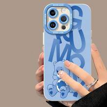 Oso Azul Gruñón Ositos Cariñositos malhumorados.funda de teléfono Fundas compatibles con ,Apple,VIVO,OPPO,,, y Honor.Fabricadas en silicona TPU,ofrecen protección contra golpes y caídas. - Blanco - Ver 4