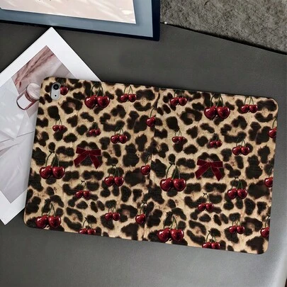 1 件豹纹保护套，适用于 iPad 10.9/10.2/Air 第五代/Pro 11/第十代/9.7/Air 2/(第七代)/(第八代)/Air 4/5/Pro 11/第十代 10.9 英寸 2022/Air 13(M3 2025)/Air 11(M3 2025)/Air 11(M3 2025)/11(A16 2025)/Galaxy Tab S10+/S9/A9，带笔槽，支持自动休眠/唤醒功能，适合喜欢大胆时尚风格的用户