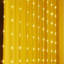 600/300/200/100 LEDs Fairy Waterfall Curtain Lights, 8 Modes, Indoor Wall Hanging Fairy Lights, Suitable For Christmas, Halloween, Valentine's Day, Thanksgiving, Wedding, Birthday, Party, Bedroom, Living Room Decor - Battery Box Curtain Light - View 7